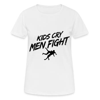 Grappling Martial Arts Wrestling - Frauen T-Shirt atmungsaktiv - Weiß - Vorne - AI Model Female 172 dark (172cm)