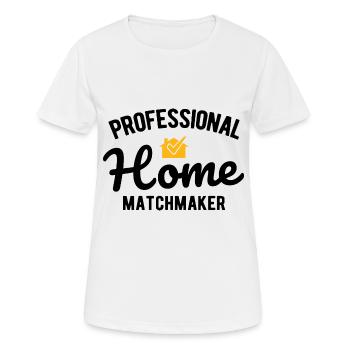 Immobilien-Händler Für Immobilien-Makler - Frauen T-Shirt atmungsaktiv - Weiß - Vorne - AI Model Female 172 dark (172cm)