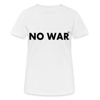 No war - T-shirt respirant Femme - blanc - Devant - AI Model Female 172 dark (172cm)