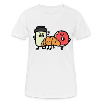 Best Friends in the Morning - Women's Breathable T-Shirt - white - Front - AI Model Female 172 dark (172cm)