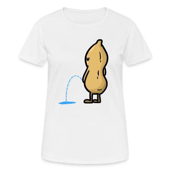 PeeNut - T-shirt respirant Femme - blanc - Devant - AI Model Female 172 dark (172cm)