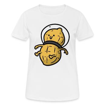 Arachide astronaute arachide - T-shirt respirant Femme - blanc - Devant - AI Model Female 172 dark (172cm)