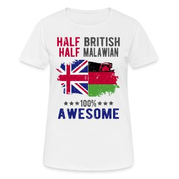 Half British Half Malawi - Women's Breathable T-Shirt - white - Front - AI Model Female 172 dark (172cm)
