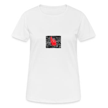 Du bist der Beste - Frauen T-Shirt atmungsaktiv - Weiß - Vorne - AI Model Female 172 dark (172cm)