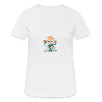 Liebevolle Tentakel 3 - Frauen T-Shirt atmungsaktiv - Weiß - Vorne - AI Model Female 172 dark (172cm)