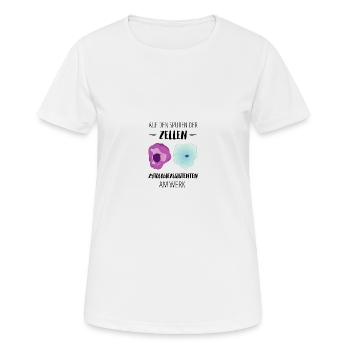 Zytologie und Zellen - Frauen T-Shirt atmungsaktiv - Weiß - Vorne - AI Model Female 172 dark (172cm)