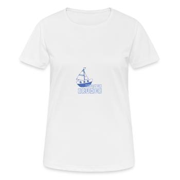 Kleiner Bruder - Frauen T-Shirt atmungsaktiv - Weiß - Vorne - AI Model Female 172 dark (172cm)