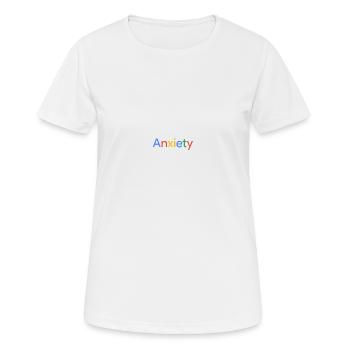 Angst google - Frauen T-Shirt atmungsaktiv - Weiß - Vorne - AI Model Female 172 dark (172cm)