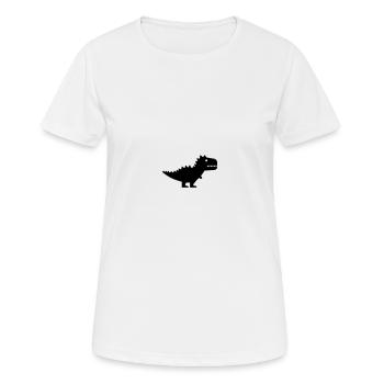 Dinosaurier - Frauen T-Shirt atmungsaktiv - Weiß - Vorne - AI Model Female 172 dark (172cm)