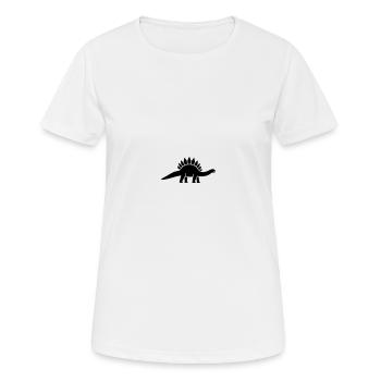 Stegosaurus - Women's Breathable T-Shirt - white - Front - AI Model Female 172 dark (172cm)