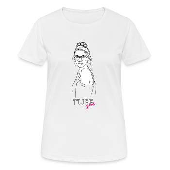 tuffgirl girl1 - Women's Breathable T-Shirt - white - Front - AI Model Female 172 dark (172cm)
