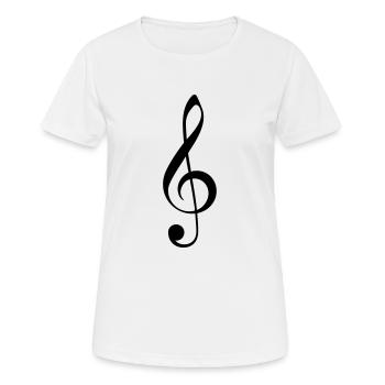 Clef - Women's Breathable T-Shirt - white - Front - AI Model Female 172 dark (172cm)