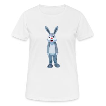 Lapin lapin animal non seulement pour Pâques - T-shirt respirant Femme - blanc - Devant - AI Model Female 172 dark (172cm)