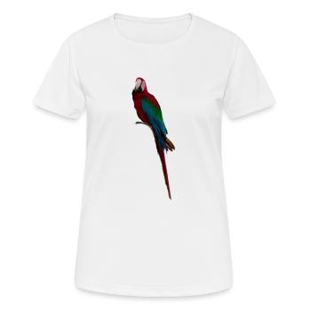 Macaw Long Tail - Women's Breathable T-Shirt - white - Front - AI Model Female 172 dark (172cm)