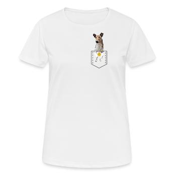 Poche pour chemise Colley à poil court - T-shirt respirant Femme - blanc - Devant - AI Model Female 172 dark (172cm)