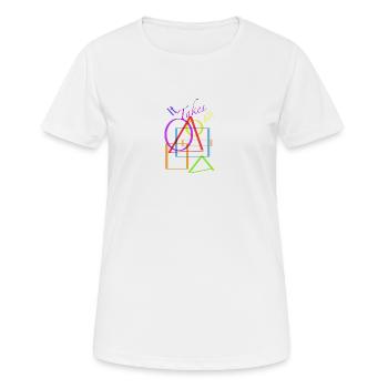 Toutes les formes - T-shirt respirant Femme - blanc - Devant - AI Model Female 172 dark (172cm)