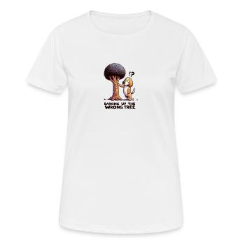 Barking Up The Wrong Tree - Women's Breathable T-Shirt - white - Front - AI Model Female 172 dark (172cm)