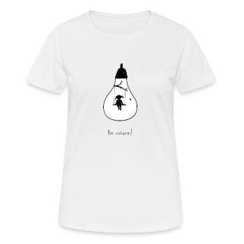 être unique - T-shirt respirant Femme - blanc - Devant - AI Model Female 172 dark (172cm)