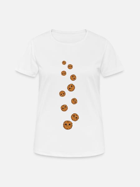 Kekse Comic - Frauen T-Shirt atmungsaktiv - Weiß