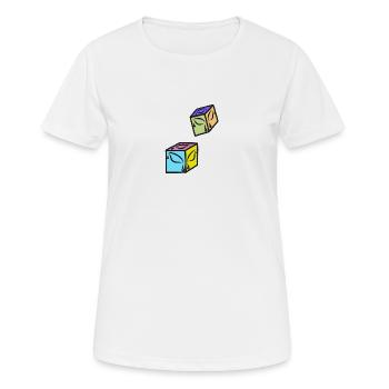 Dados Ojolagrimas - Frauen T-Shirt atmungsaktiv - Weiß - Vorne - AI Model Female 172 dark (172cm)