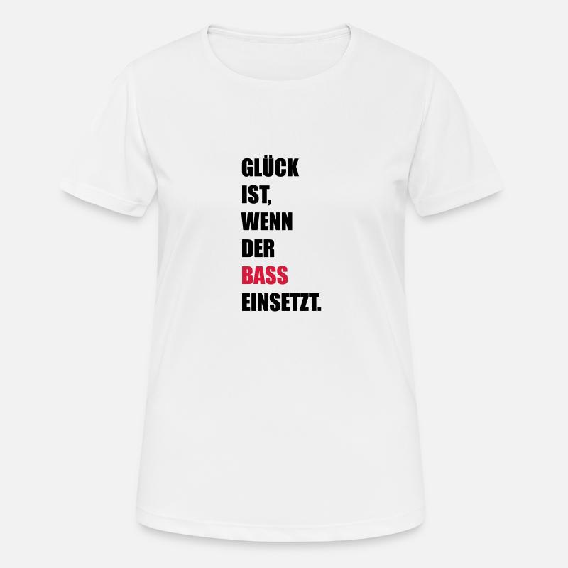 Musik - Frauen T-Shirt atmungsaktiv - Weiß