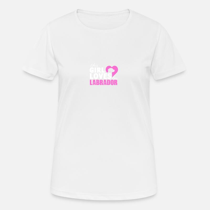 Labrador Love - Women's Breathable T-Shirt - white