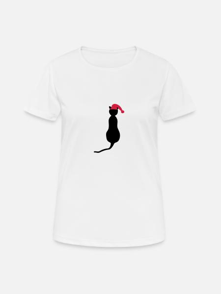 Christmas - Cat - Women's Breathable T-Shirt - white