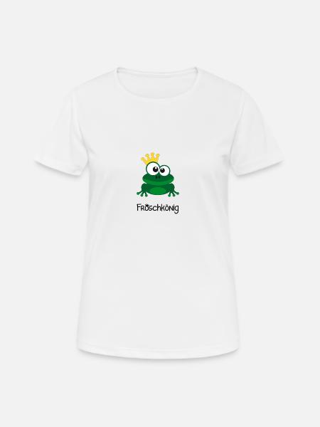 Froschkönig - Frauen T-Shirt atmungsaktiv - Weiß