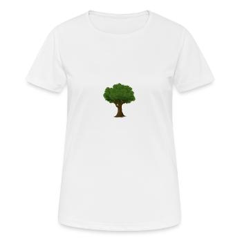 tree - Women's Breathable T-Shirt - white - Front - AI Model Female 172 dark (172cm)