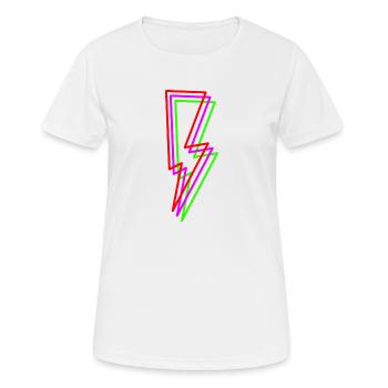 Lightning - Women's Breathable T-Shirt - white - Front - AI Model Female 172 dark (172cm)