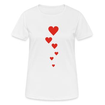 liebe - T-shirt respirant Femme - blanc - Devant - AI Model Female 172 dark (172cm)