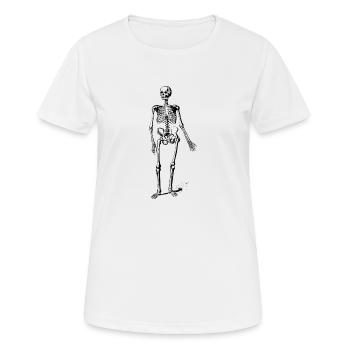 Glückliche Knochen - Frauen T-Shirt atmungsaktiv - Weiß - Vorne - AI Model Female 172 dark (172cm)