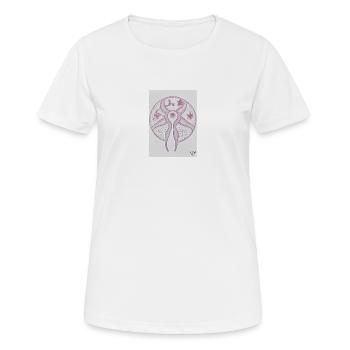 One eyed being - Frauen T-Shirt atmungsaktiv - Weiß - Vorne - AI Model Female 172 dark (172cm)