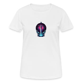 Galaxy Sword - Women's Breathable T-Shirt - white - Front - AI Model Female 172 dark (172cm)