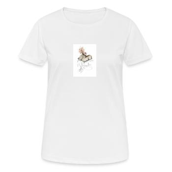 Frau - Frauen T-Shirt atmungsaktiv - Weiß - Vorne - AI Model Female 172 dark (172cm)