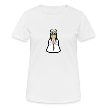 Lucian Mai - T-shirt respirant Femme - blanc - Devant - AI Model Female 172 dark (172cm)