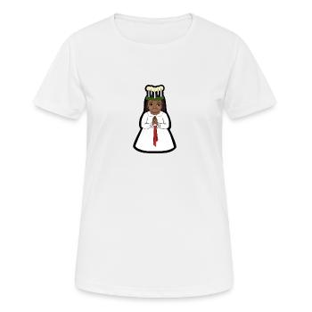 Lucian Selma - T-shirt respirant Femme - blanc - Devant - AI Model Female 172 dark (172cm)