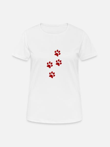 Paw traces - Women's Breathable T-Shirt - white