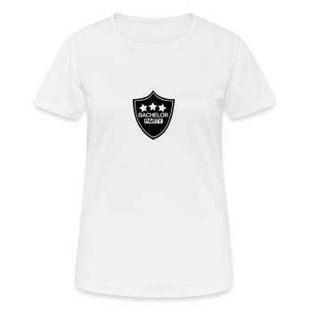 Junggesellenabschied,Junggeselle,Bachelor,Party, - Frauen T-Shirt atmungsaktiv - Weiß - Vorne - AI Model Female 172 dark (172cm)
