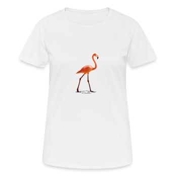 Flamingo - T-shirt respirant Femme - blanc - Devant - AI Model Female 172 dark (172cm)