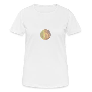 Aquarelle- 2 - T-shirt respirant Femme - blanc - Devant - AI Model Female 172 dark (172cm)