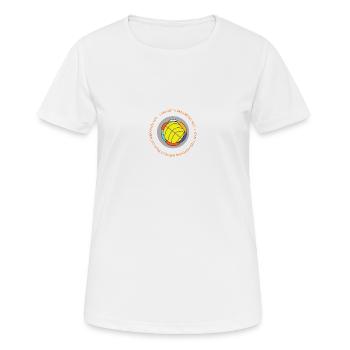 Je ne peux rien faire sans votre coopération - T-shirt respirant Femme - blanc - Devant - AI Model Female 172 dark (172cm)