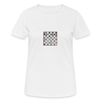 Matt in15 - Frauen T-Shirt atmungsaktiv - Weiß - Vorne - AI Model Female 172 dark (172cm)