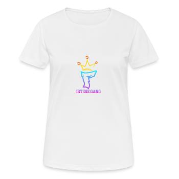 Floriankiller007 Unterschrift - Frauen T-Shirt atmungsaktiv - Weiß - Vorne - AI Model Female 172 dark (172cm)