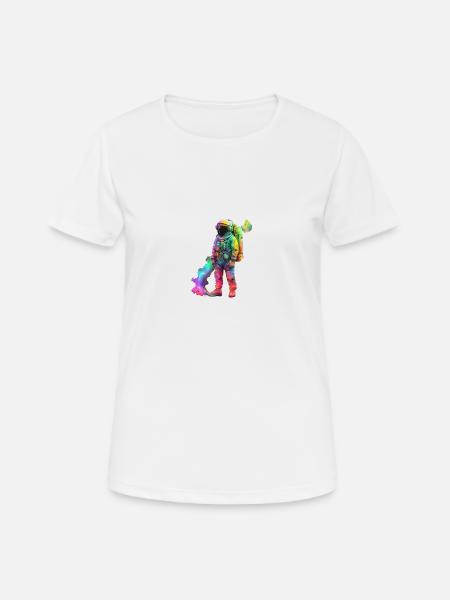 SPECIAL ASTRONAUT - Women's Breathable T-Shirt - white