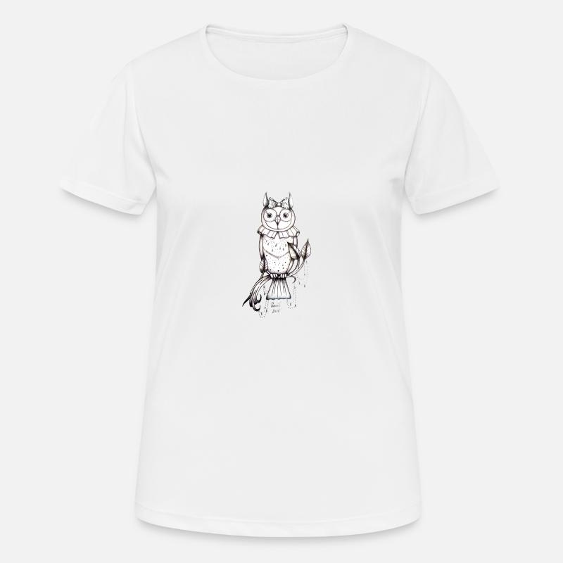 owl - Women's Breathable T-Shirt - white