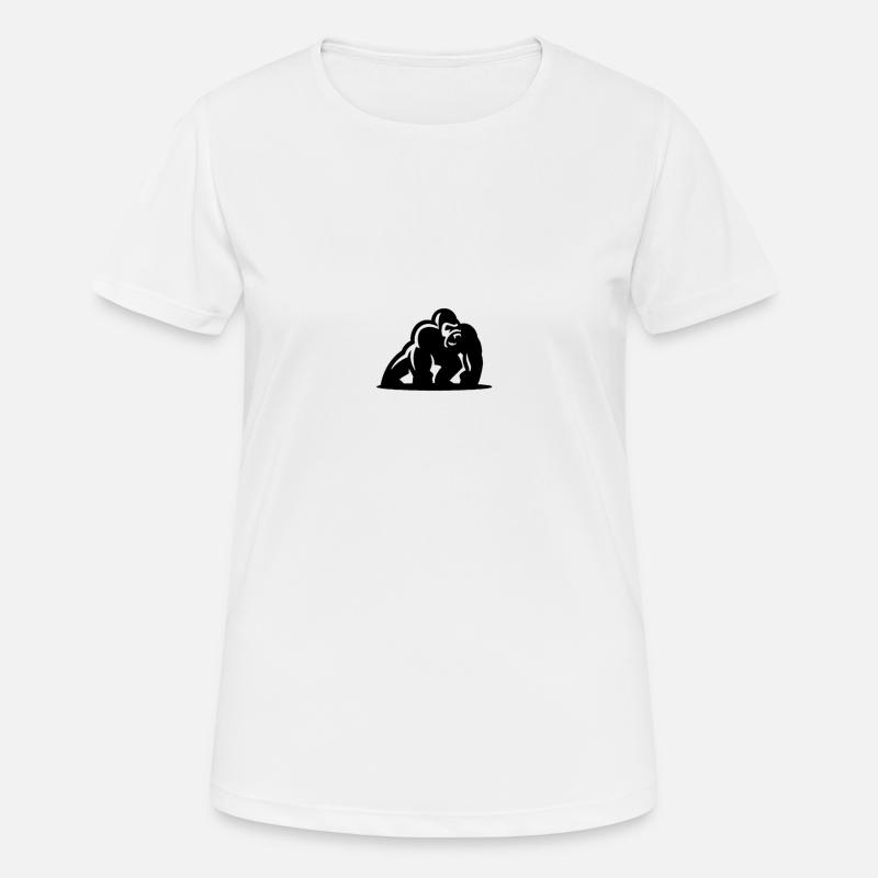 Gorilla Gorille - Women's Breathable T-Shirt - white