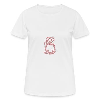 Team Bride - Women's Breathable T-Shirt - white - Front - AI Model Female 172 dark (172cm)