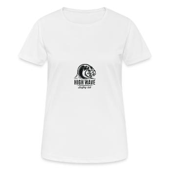 Wassersport - Frauen T-Shirt atmungsaktiv - Weiß - Vorne - AI Model Female 172 dark (172cm)
