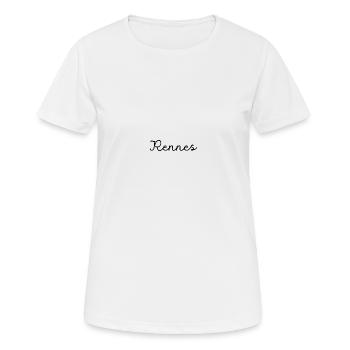 Rennes - T-shirt respirant Femme - blanc - Devant - AI Model Female 172 dark (172cm)
